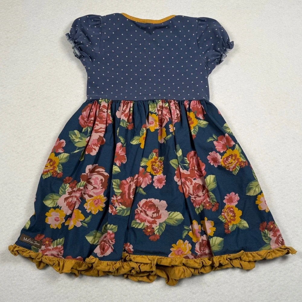 Matilda Jane Joanna‎ Gaines You Belong Dress Girls Size 6 Floral Ruffle